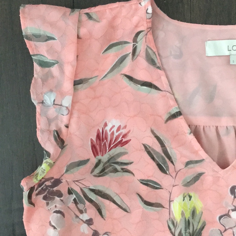 LOFT flutter sleeve top - Picture 7 of 10
